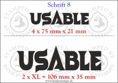 Temporäres Klebetattoo „Usable“