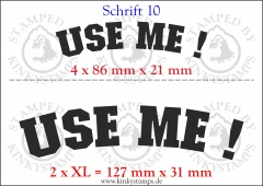 Temporäres Klebetattoo „Use me!“