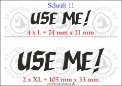 Temporäres Klebetattoo „Use me!“