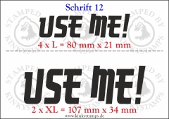 Temporäres Klebetattoo „Use me!“