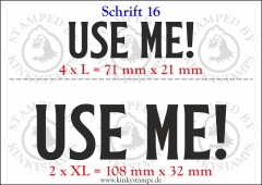 Temporäres Klebetattoo „Use me!“