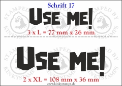 Temporäres Klebetattoo „Use me!“