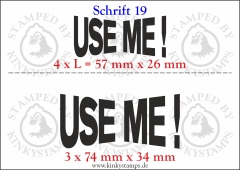 Temporäres Klebetattoo „Use me!“