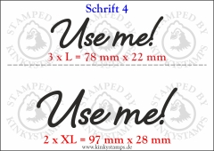 Temporäres Klebetattoo „Use me!“