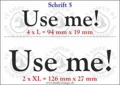 Temporäres Klebetattoo „Use me!“