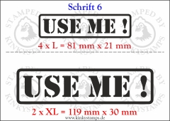 Temporäres Klebetattoo „Use me!“