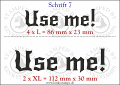 Temporäres Klebetattoo „Use me!“