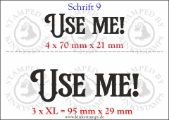 Temporäres Klebetattoo „Use me!“