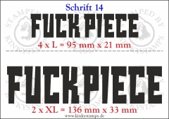 Temporäres Klebetattoo „Fuck Piece“