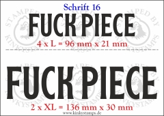 Temporäres Klebetattoo „Fuck Piece“