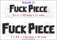 Temporäres Klebetattoo „Fuck Piece“