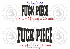 Temporäres Klebetattoo „Fuck Piece“