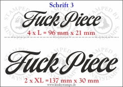 Temporäres Klebetattoo „Fuck Piece“