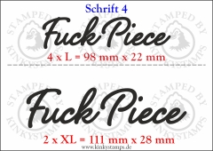 Temporäres Klebetattoo „Fuck Piece“