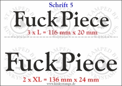Temporäres Klebetattoo „Fuck Piece“