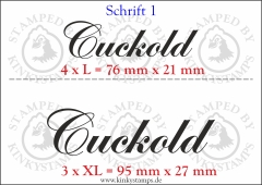 Temporäres Klebetattoo „Cuckold“