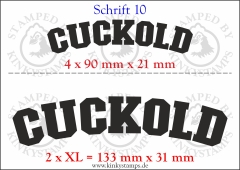 Temporäres Klebetattoo „Cuckold“