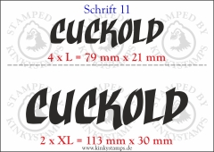 Temporäres Klebetattoo „Cuckold“