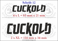 Temporäres Klebetattoo „Cuckold“