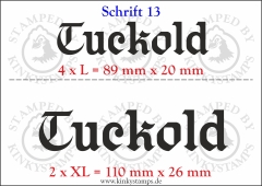 Temporäres Klebetattoo „Cuckold“