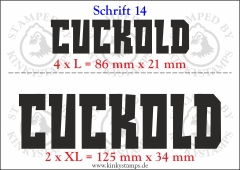 Temporäres Klebetattoo „Cuckold“