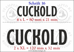 Temporäres Klebetattoo „Cuckold“