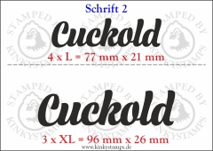 Temporäres Klebetattoo „Cuckold“