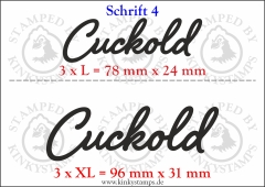 Temporäres Klebetattoo „Cuckold“