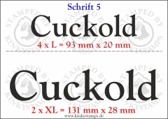 Temporäres Klebetattoo „Cuckold“