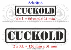 Temporäres Klebetattoo „Cuckold“