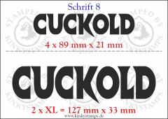 Temporäres Klebetattoo „Cuckold“