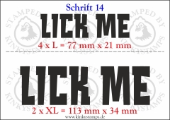 Temporäres Klebetattoo „Lick me“