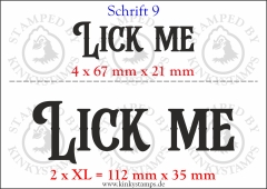 Temporäres Klebetattoo „Lick me“