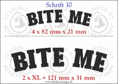 Temporäres Klebetattoo „Bite me“