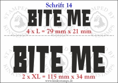 Temporäres Klebetattoo „Bite me“