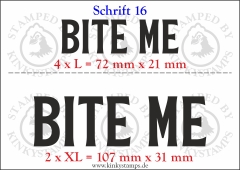 Temporäres Klebetattoo „Bite me“