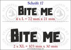 Temporäres Klebetattoo „Bite me“
