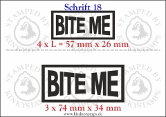 Temporäres Klebetattoo „Bite me“