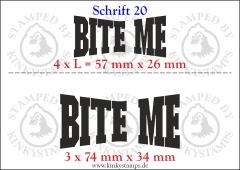 Temporäres Klebetattoo „Bite me“