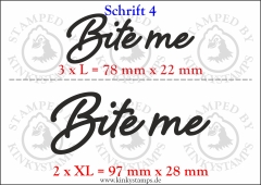 Temporäres Klebetattoo „Bite me“