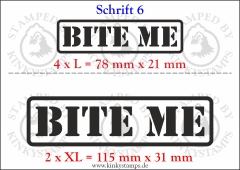 Temporäres Klebetattoo „Bite me“