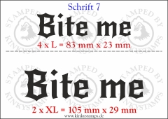 Temporäres Klebetattoo „Bite me“