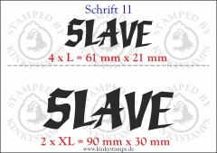 Temporäres Klebetattoo „Slave“