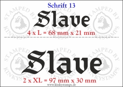 Temporäres Klebetattoo „Slave“