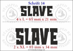 Temporäres Klebetattoo „Slave“