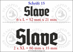 Temporäres Klebetattoo „Slave“