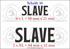 Temporäres Klebetattoo „Slave“