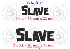 Temporäres Klebetattoo „Slave“