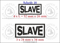 Temporäres Klebetattoo „Slave“