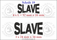 Temporäres Klebetattoo „Slave“